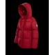 Moncler Hooded Jacka Dam Kort Dunrock Vinterjacka Röd