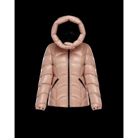 Moncler Hooded Jacka Dam Dunrock Vinterjacka Seritte Pink