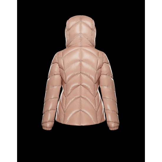 Moncler Hooded Jacka Dam Dunrock Vinterjacka Seritte Pink