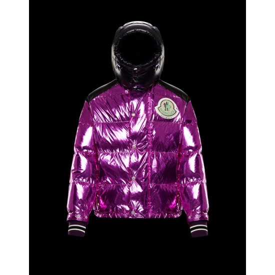 Moncler Palm Angels Tim Hooded Dunjacka Dam Dunrock Vinterjacka Lila