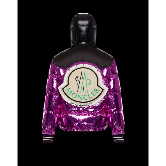 Moncler Palm Angels Tim Hooded Dunjacka Dam Dunrock Vinterjacka Lila